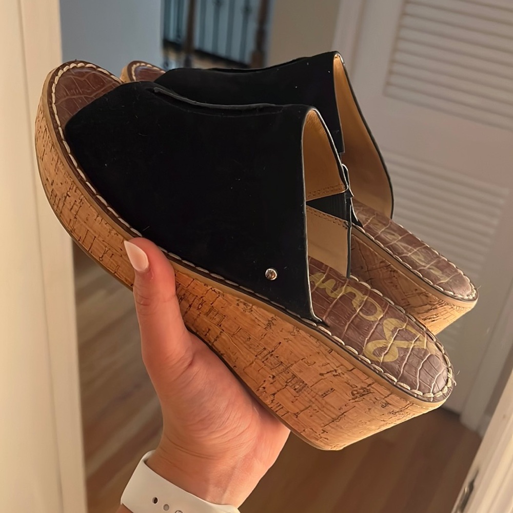 Sam Edelman cork wedge sandals